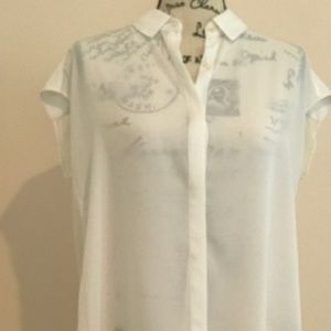 NWT BANANA REPUBLIC blouse w pleated back Size MP